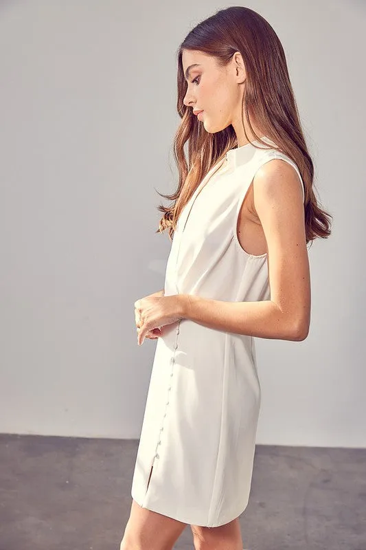 CASEY V-NECK COLLAR DRESS