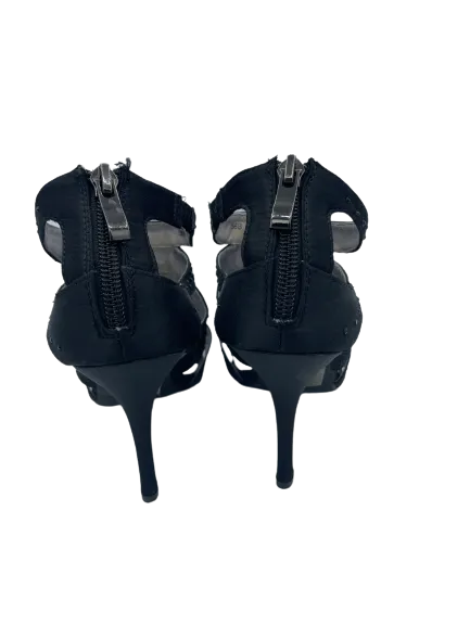 Cause & Effect Black Gladiator Heels