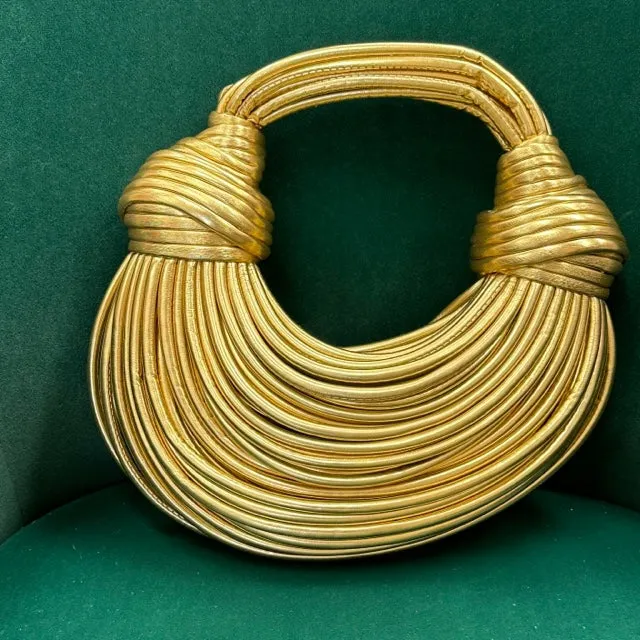 Celina Knotted Woven Handbag