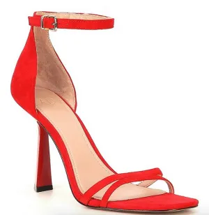 Celina Red Ankle Strap Heels