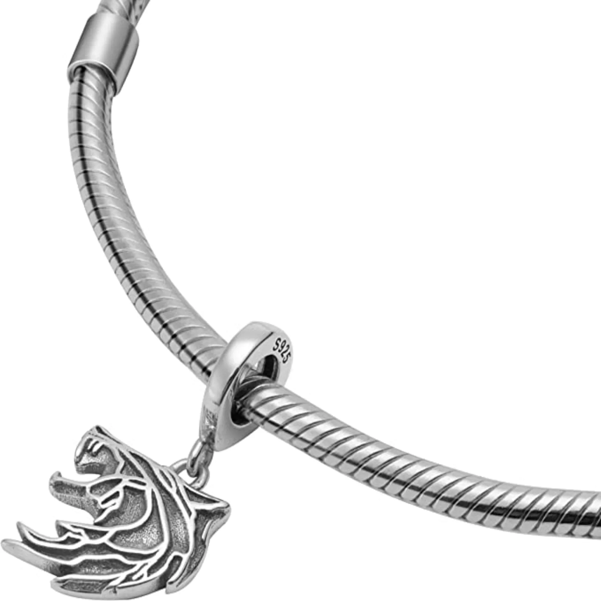 Celtic Wolf Fenrir Viking Dangle Pendant Charm