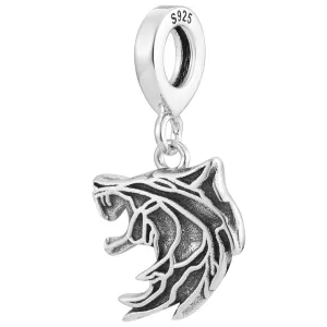 Celtic Wolf Fenrir Viking Dangle Pendant Charm