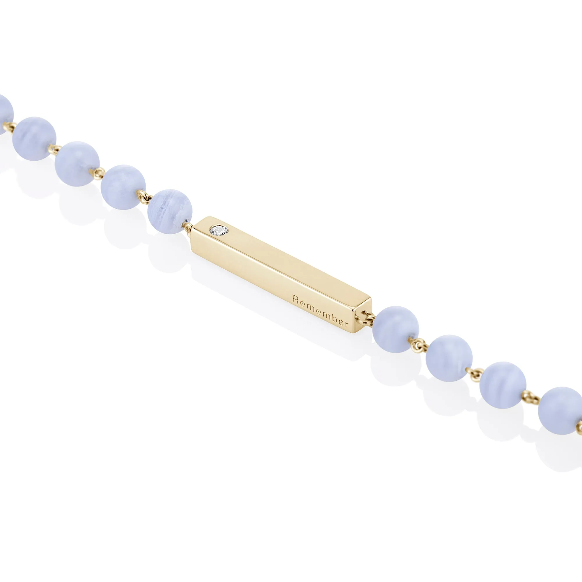 Chalcedony Beaded Bracelet