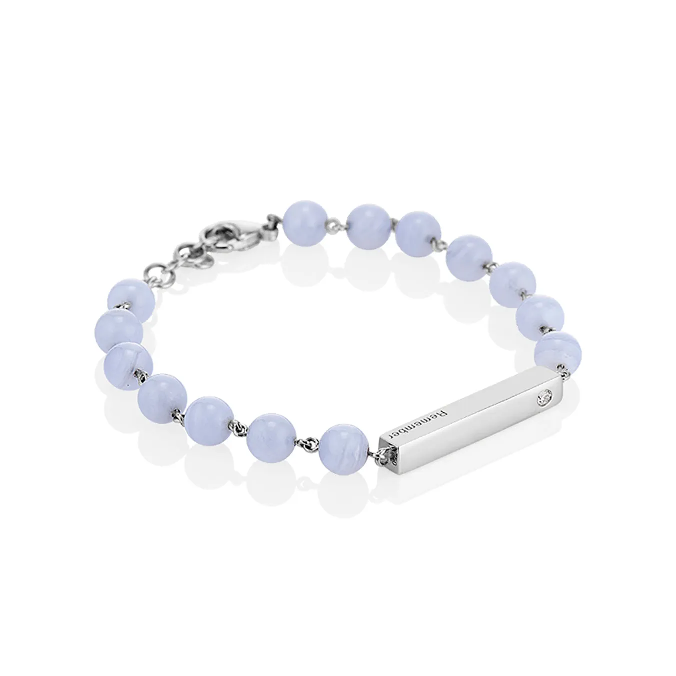 Chalcedony Beaded Bracelet