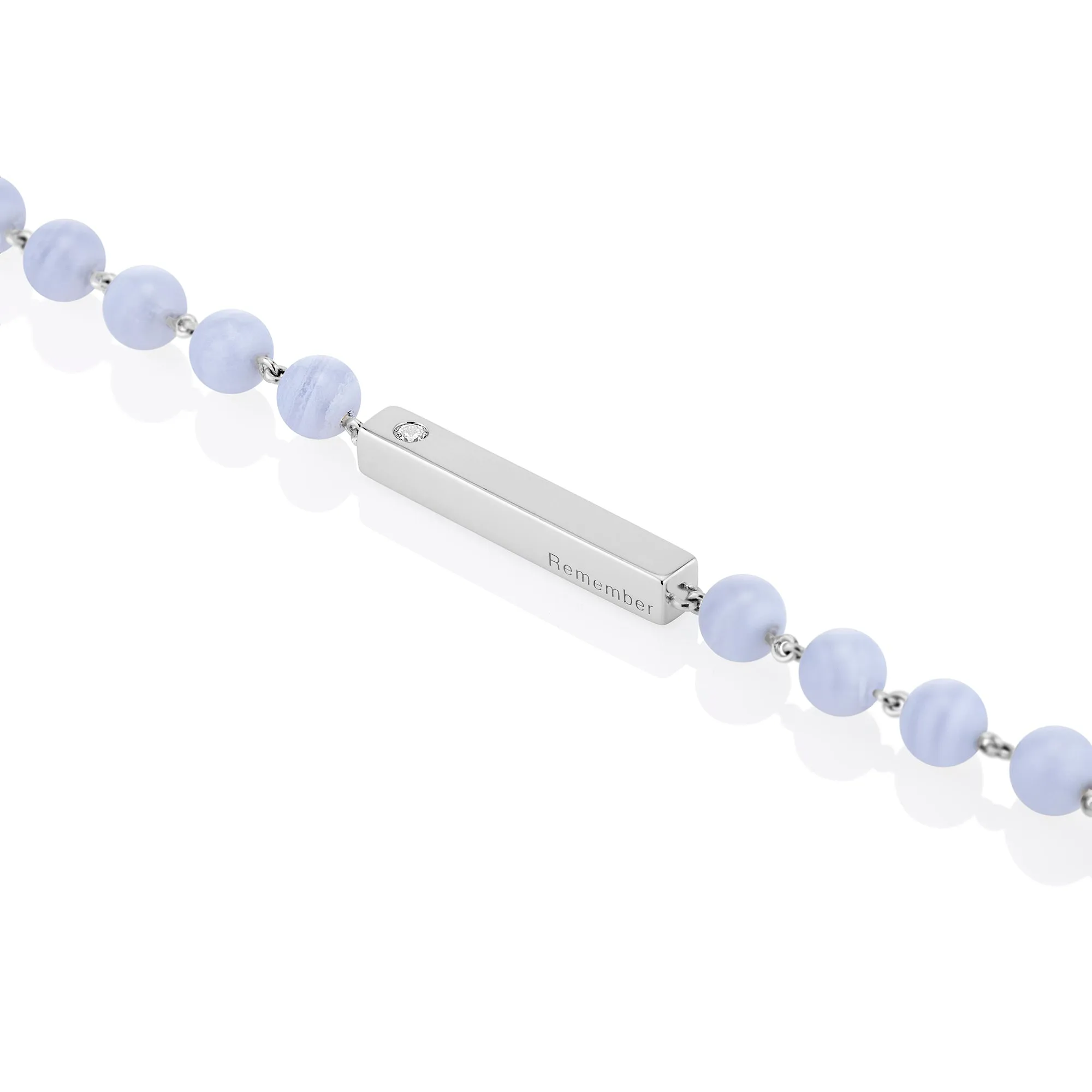 Chalcedony Beaded Bracelet