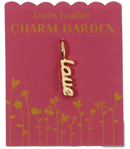 Charm Garden 'Love' Script Charm by Lucky Feather