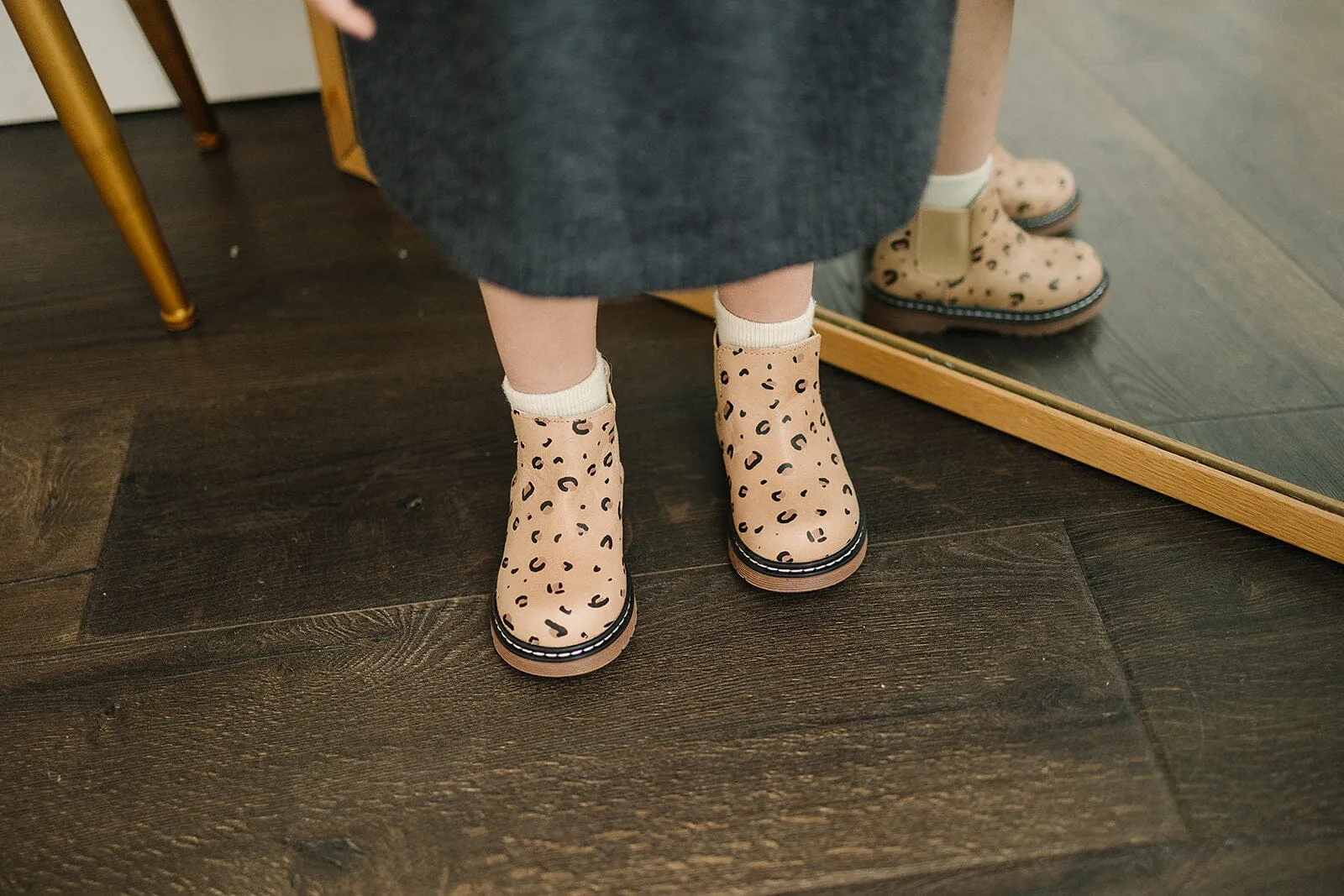 Cheetah Chelsea Boots - US Size 4-12 - Hard Sole