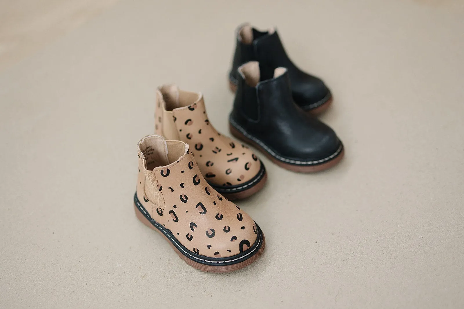 Cheetah Chelsea Boots - US Size 4-12 - Hard Sole