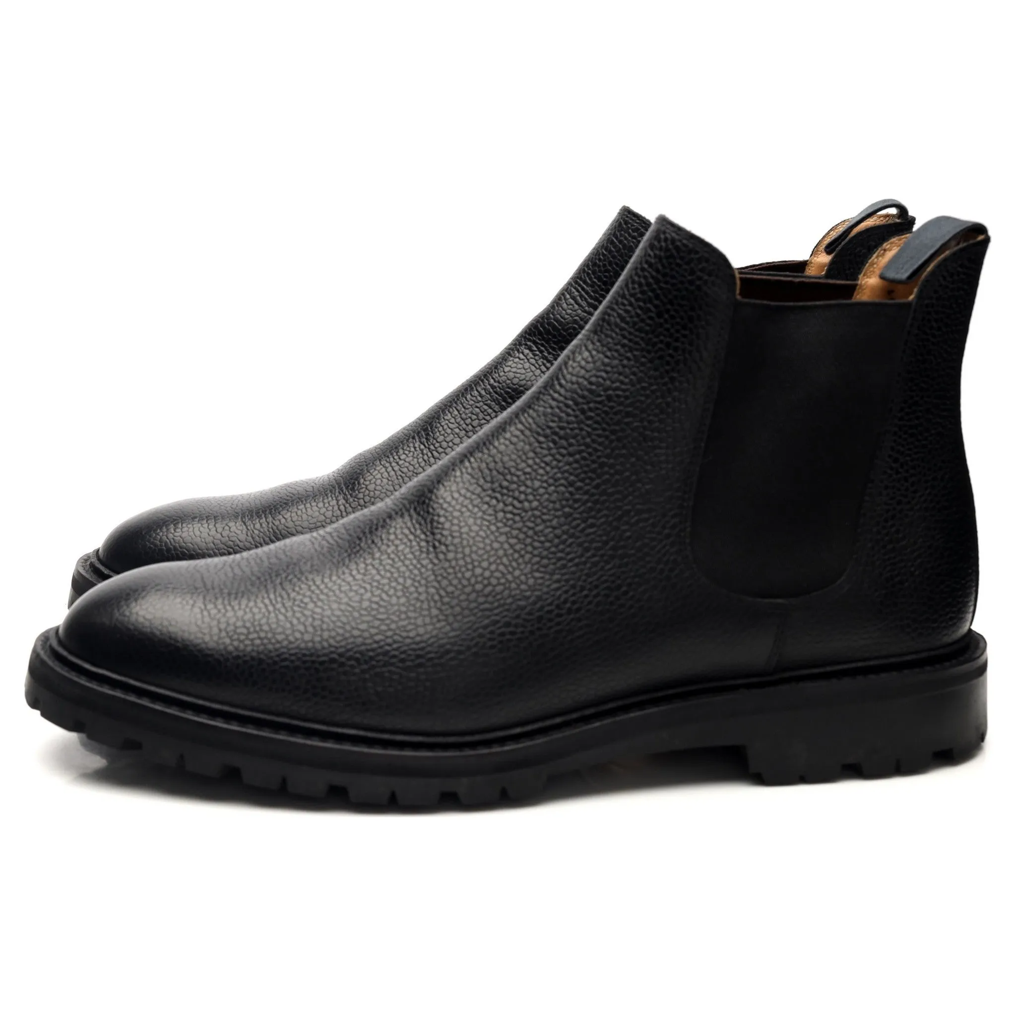 'Chelsea 11' Black Grain Leather Chelsea Boot UK 8 E