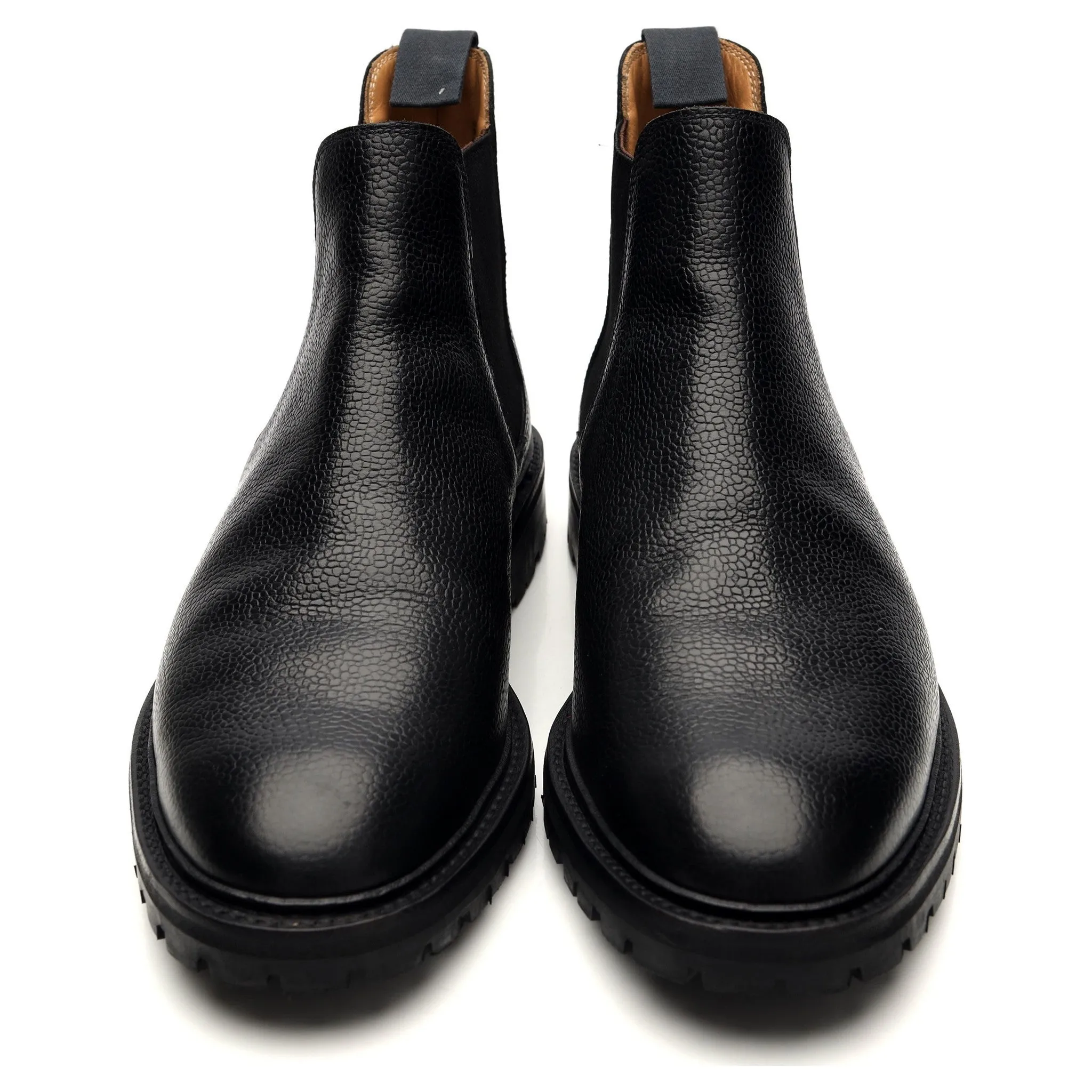 'Chelsea 11' Black Grain Leather Chelsea Boot UK 8 E