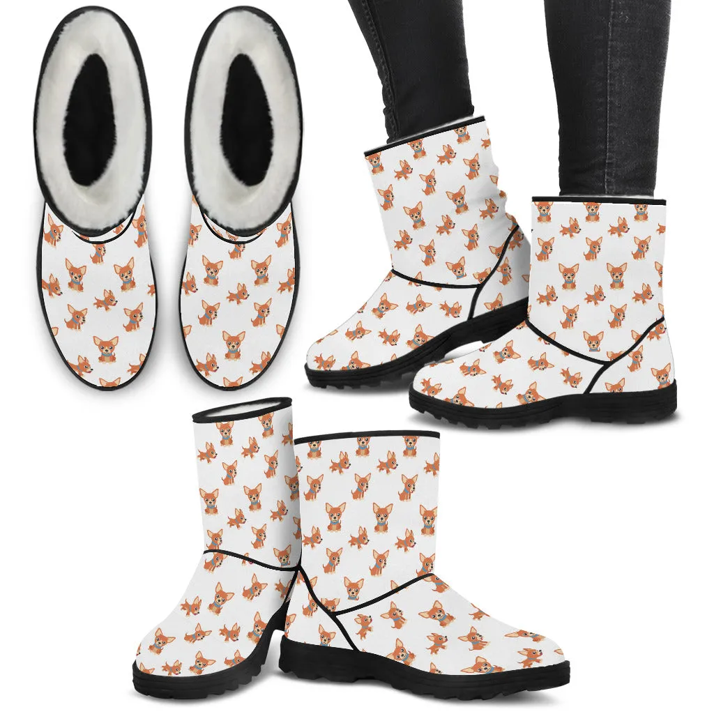 Chihuahua Faux Fur Boots