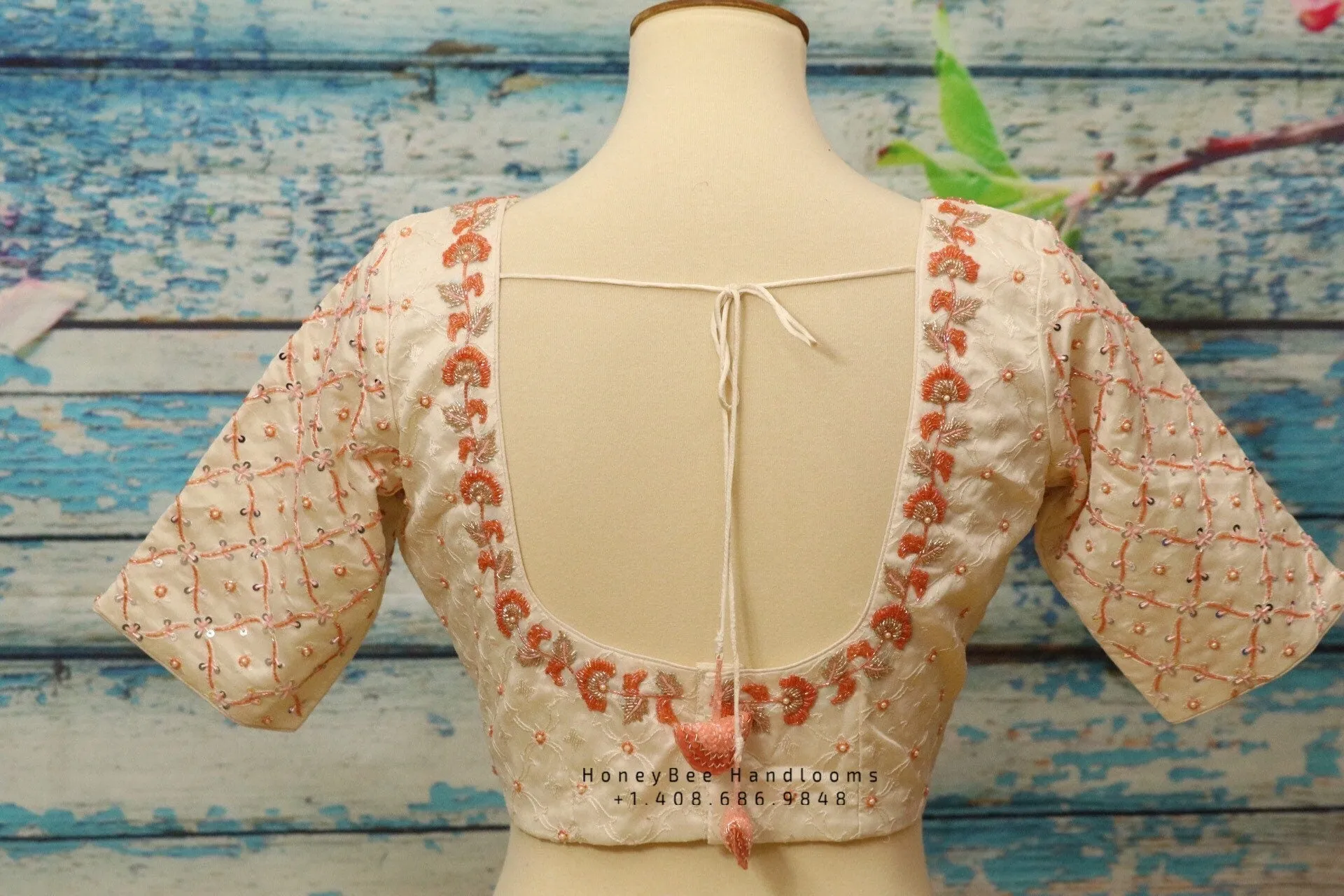 Chikenkari Blouse |Zardhosi Work Blouse | saree stitched Blouse | Bollywood Blouse| Maggam Work Blouse | ZARI Blouse | HoneyBee Handlooms