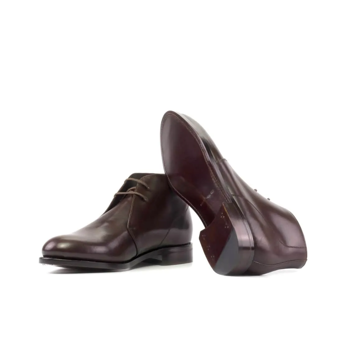 Chukka Boots en cuir marron