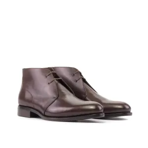 Chukka Boots en cuir marron