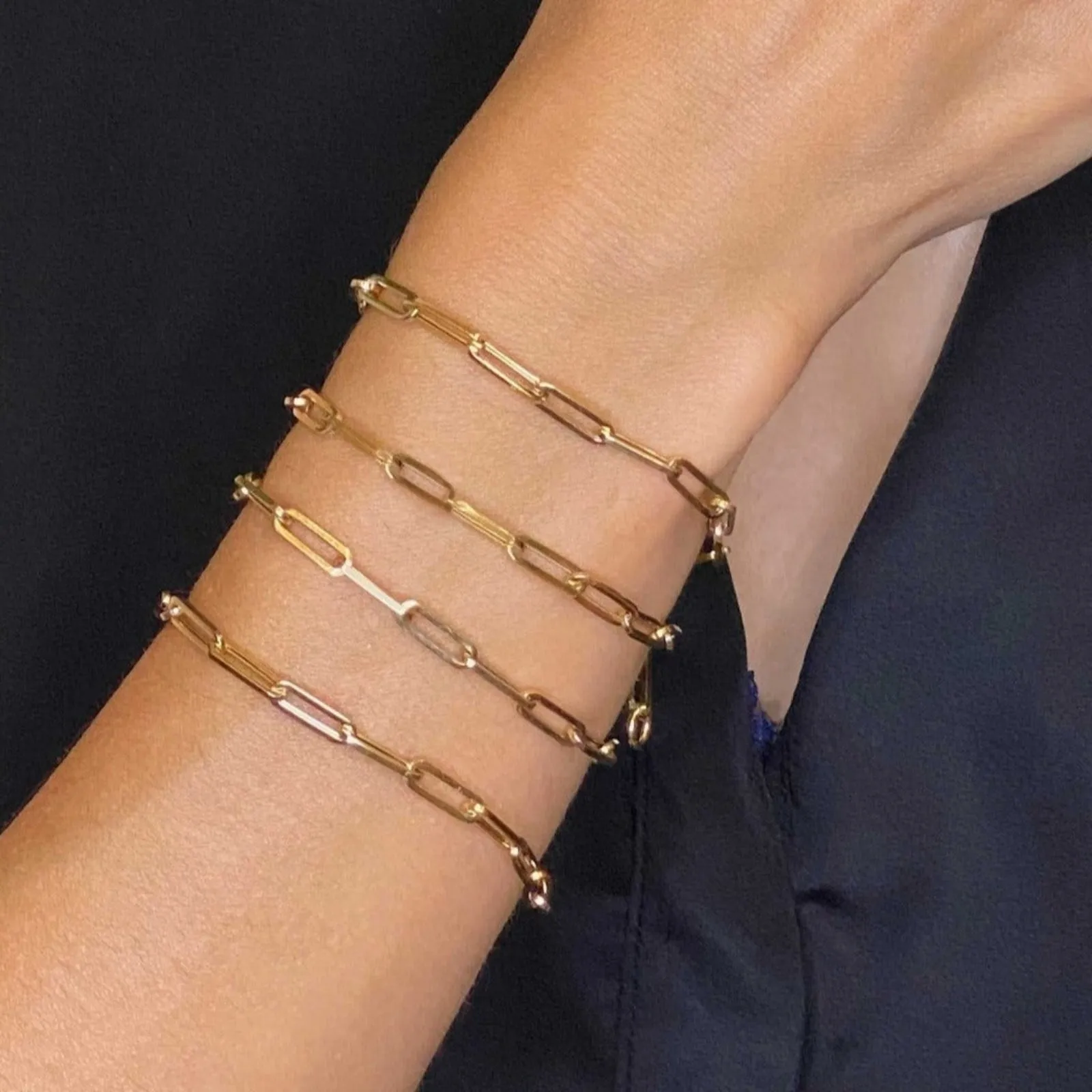 Chunky Paperclip Chain Bracelet