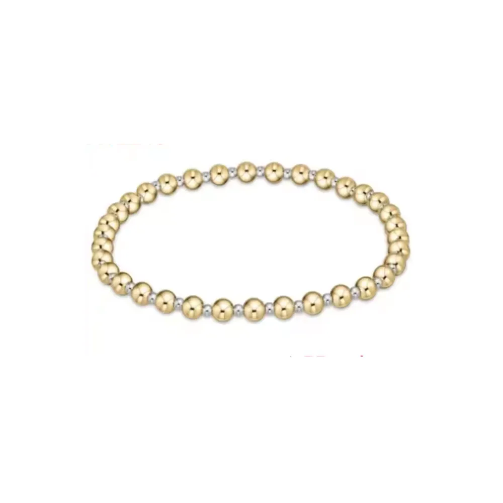 Clara Bracelet - Mixed Metal Gold/Silver Beaded Bracelet
