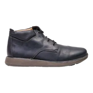 CLARKS Chukka Boots Black Leather Mens UK 9
