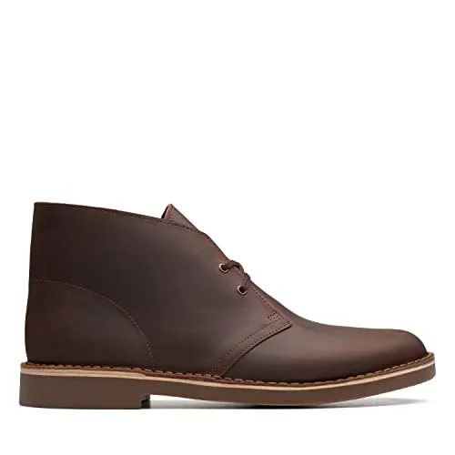 Clarks Men's Bushacre 2 Chukka Boot, Dark Brown, 8 Wide