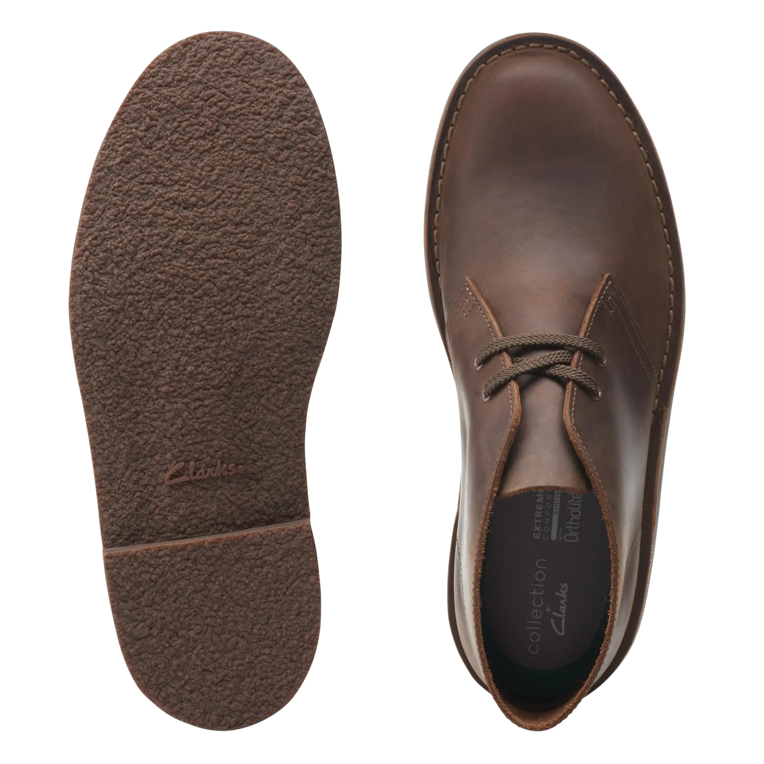 Clarks Men's Bushacre 3 Chukka Boot, Dark Brown, 8.5 Wide