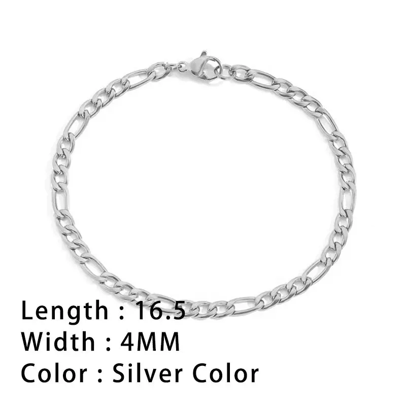 Classic Gold Chain Bracelets for Women Trendy 14K Gold Plated Stainless Steel Herringbone Chain Stackable Figaro Chain Paperclip Link Bracelets
