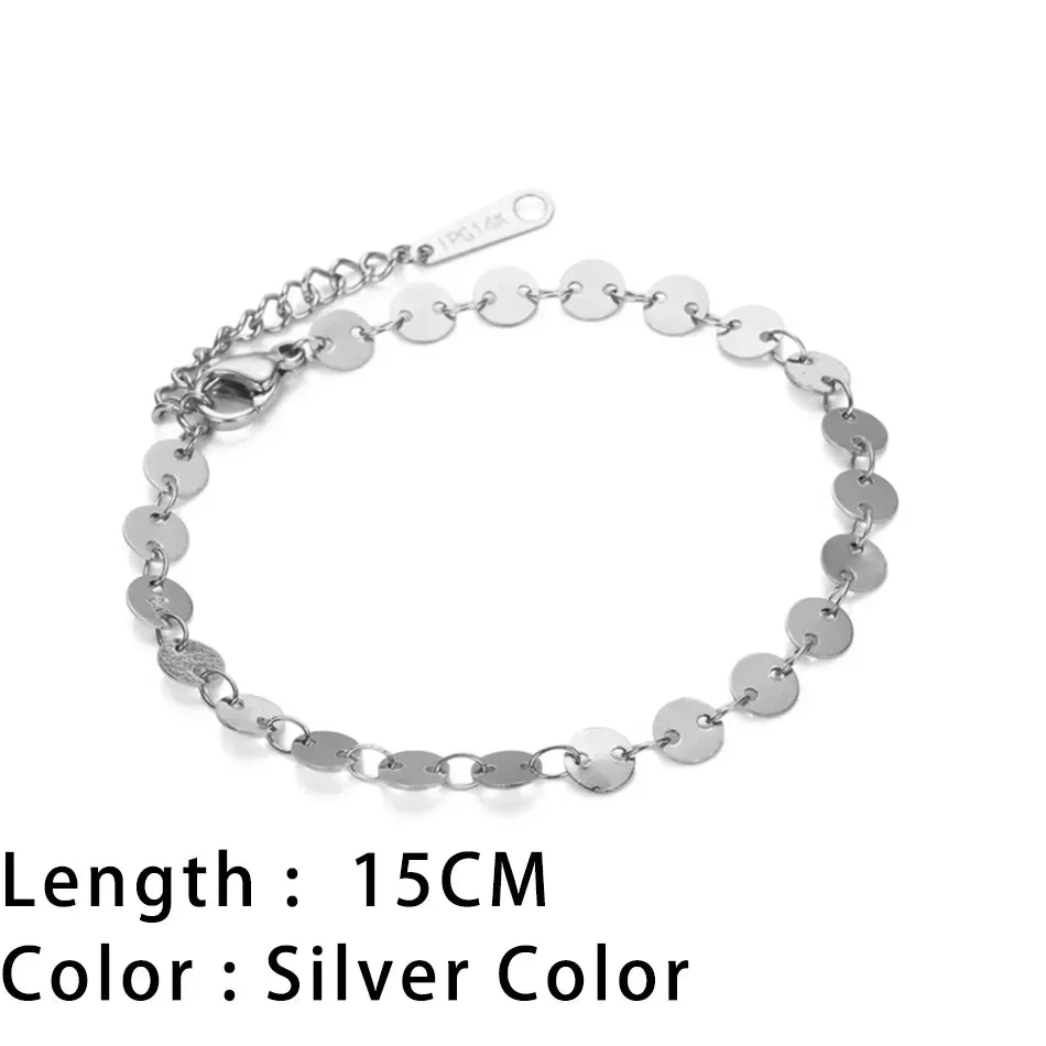 Classic Gold Chain Bracelets for Women Trendy 14K Gold Plated Stainless Steel Herringbone Chain Stackable Figaro Chain Paperclip Link Bracelets