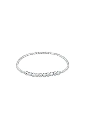 Classic Sterling Beaded Bliss 2mm Bead Bracelet - 4mm Sterling