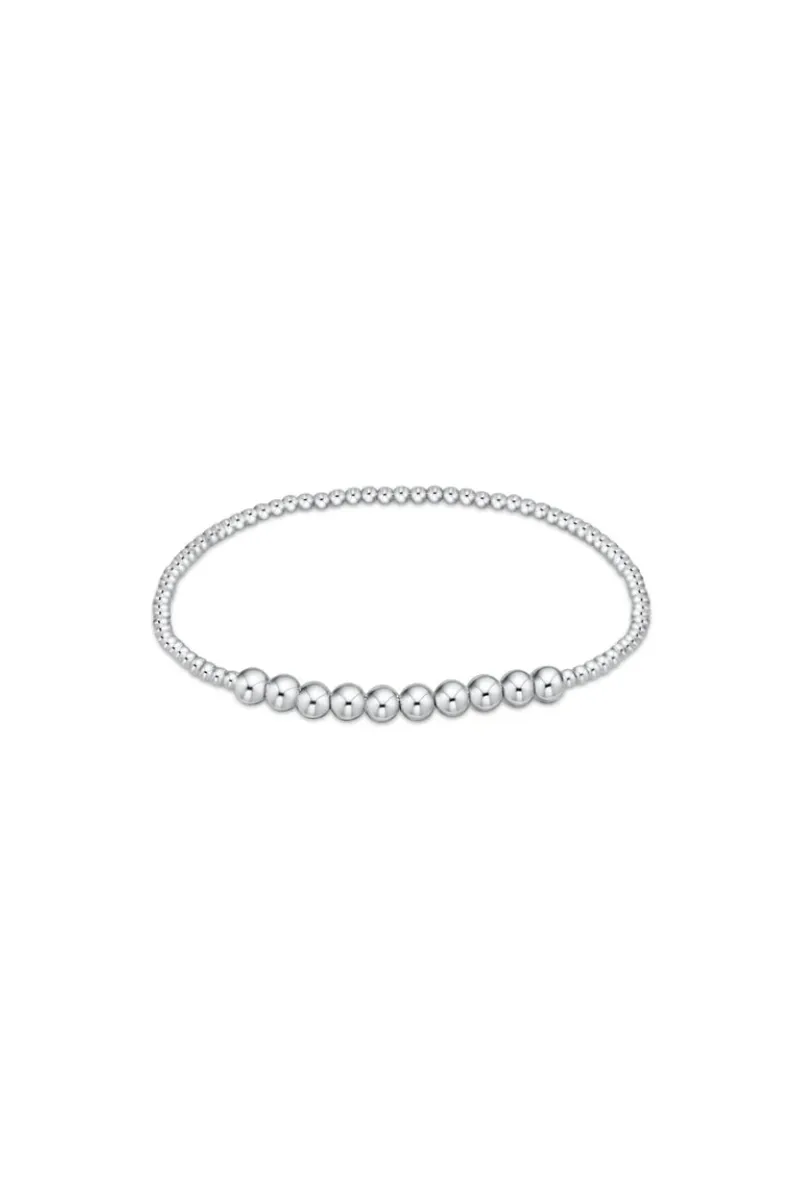 Classic Sterling Beaded Bliss 2mm Bead Bracelet - 4mm Sterling