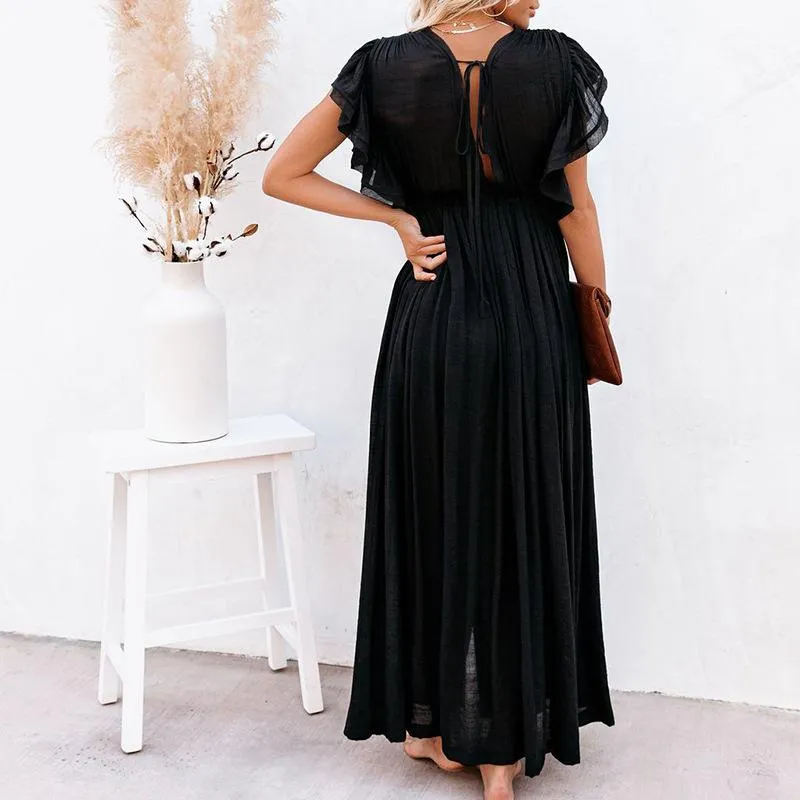 Classy Summer Beach Simple Long Dress