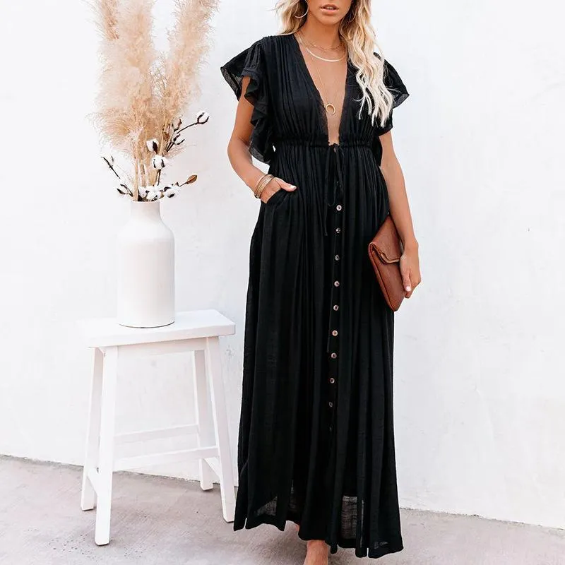Classy Summer Beach Simple Long Dress
