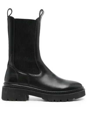 Claudie Pierlot leather Chelsea boots