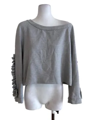 Cloud Grey Off Shoulder Top
