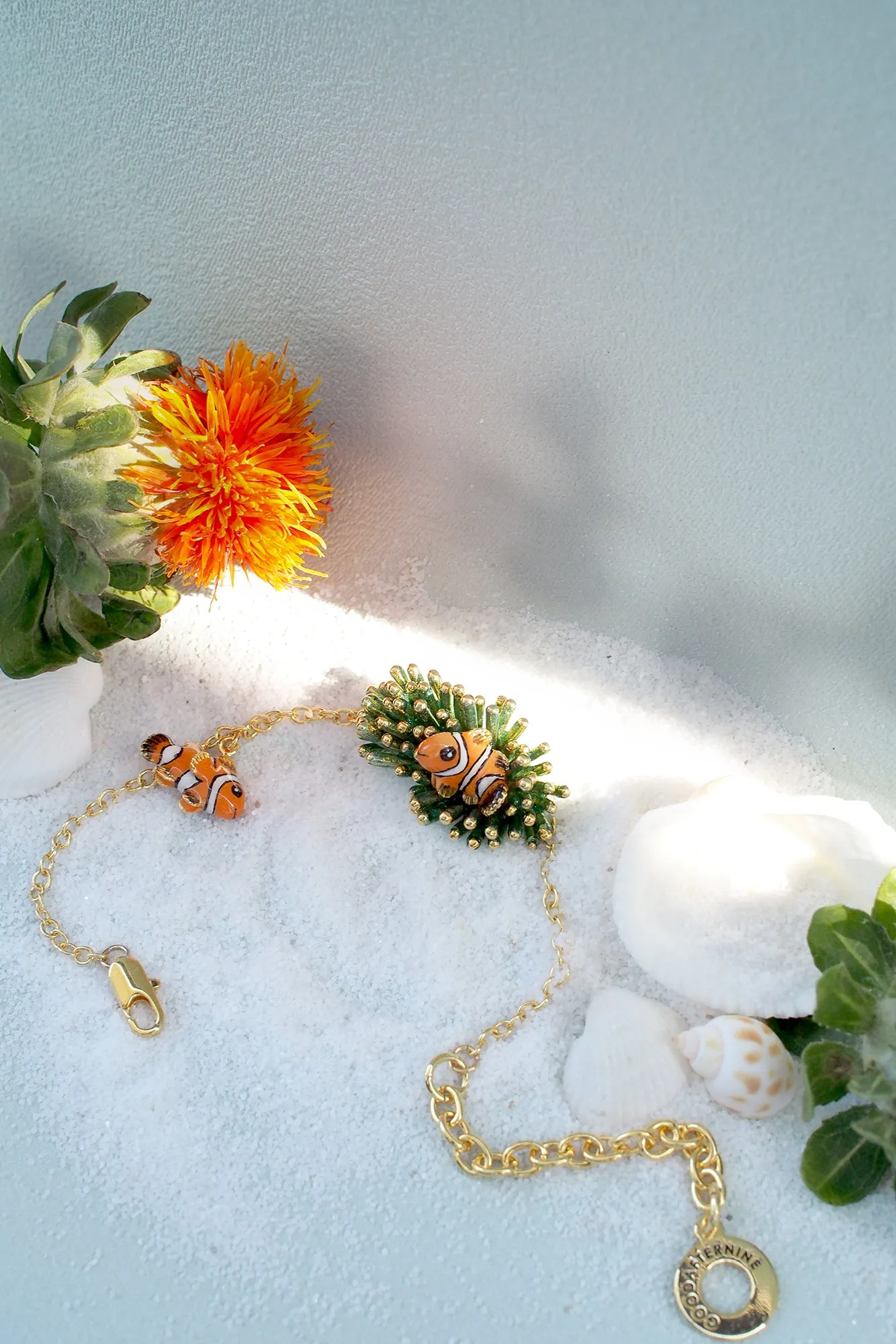 Clownfish and Sea Anemone Bracelets