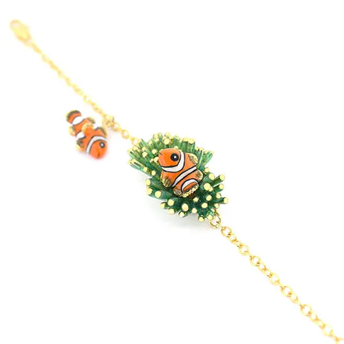 Clownfish and Sea Anemone Bracelets