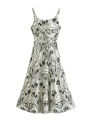 CM-D122248 Women Casual European Style Low Cut Street Loose Sleeveless Maxi Dress