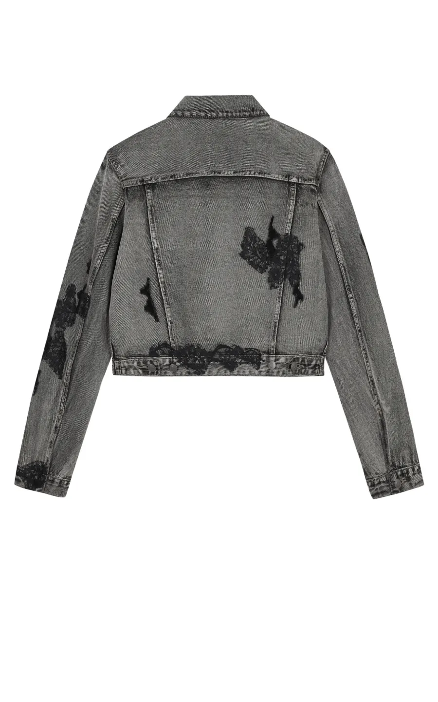 Coat / JNBY Distressed Denim Cropped Jacket
