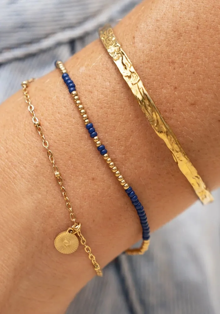 Cobra Gold Bracelet - Midnight