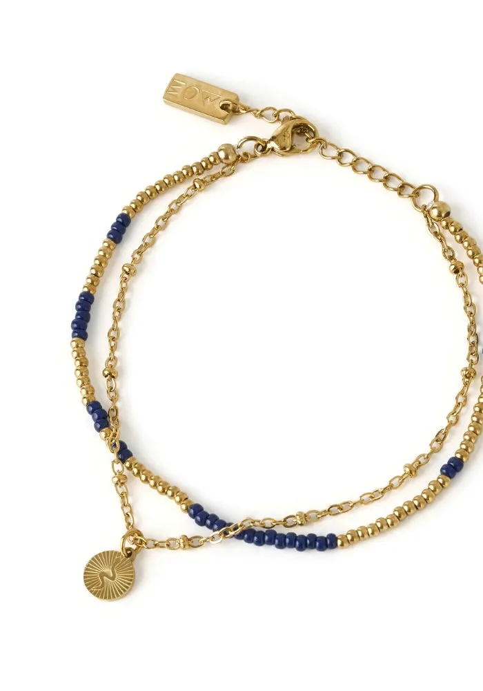 Cobra Gold Bracelet - Midnight