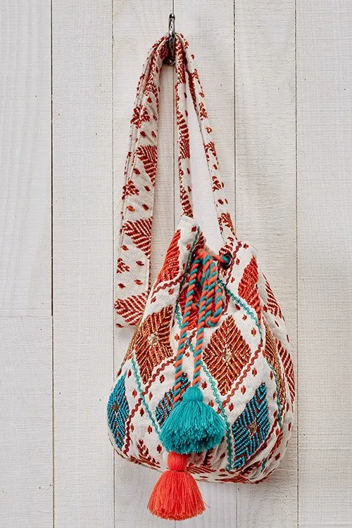 COCO TASSEL BUCKET BAG