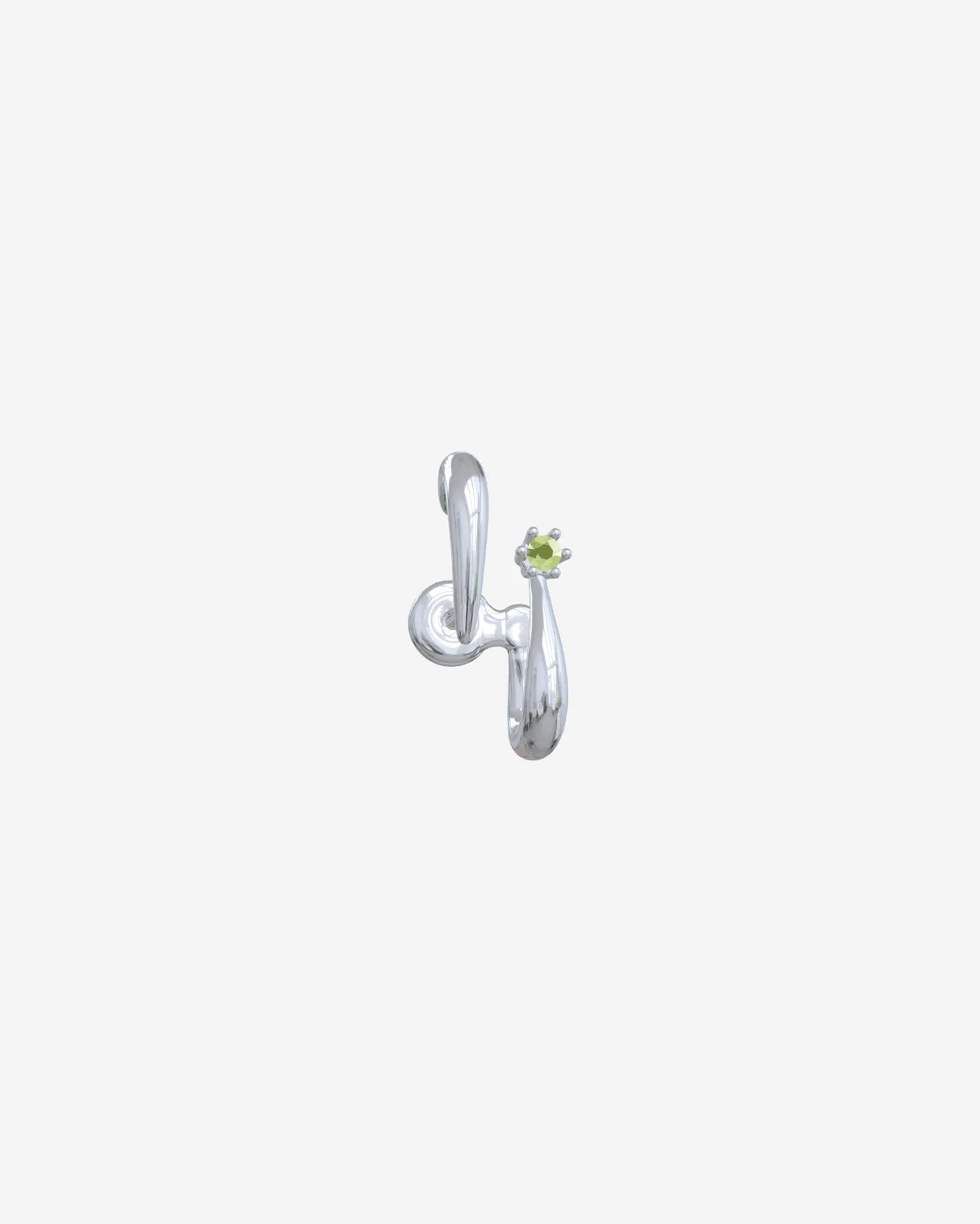 Coil Earring 2.0 - Gemstone