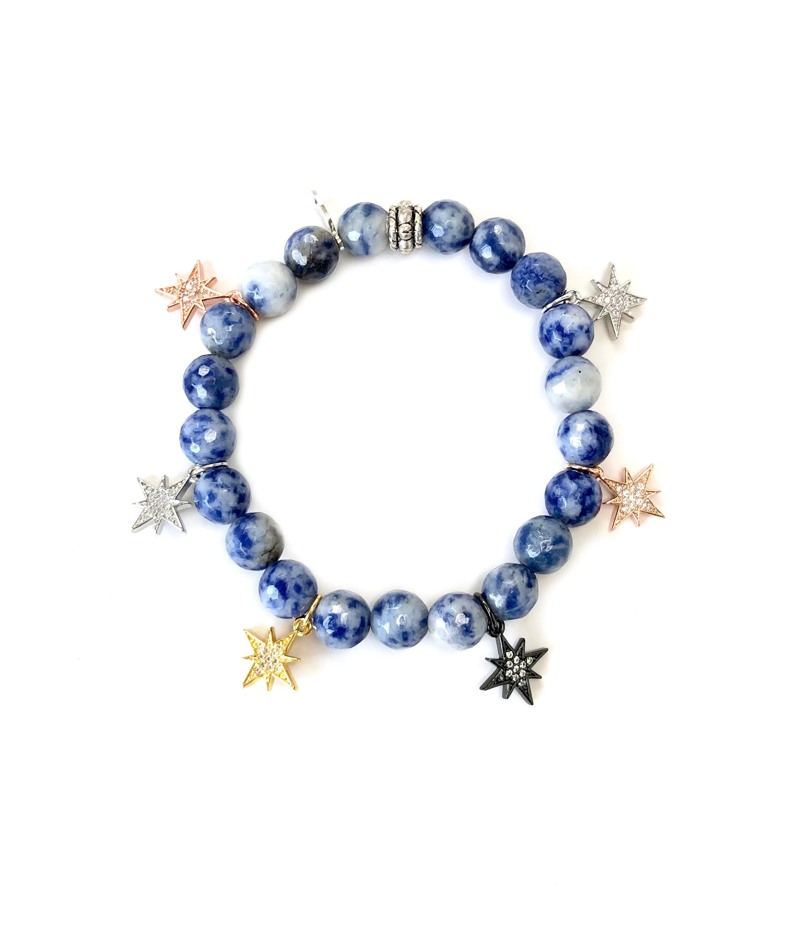 Colored Mini Starburst Charm Bracelets