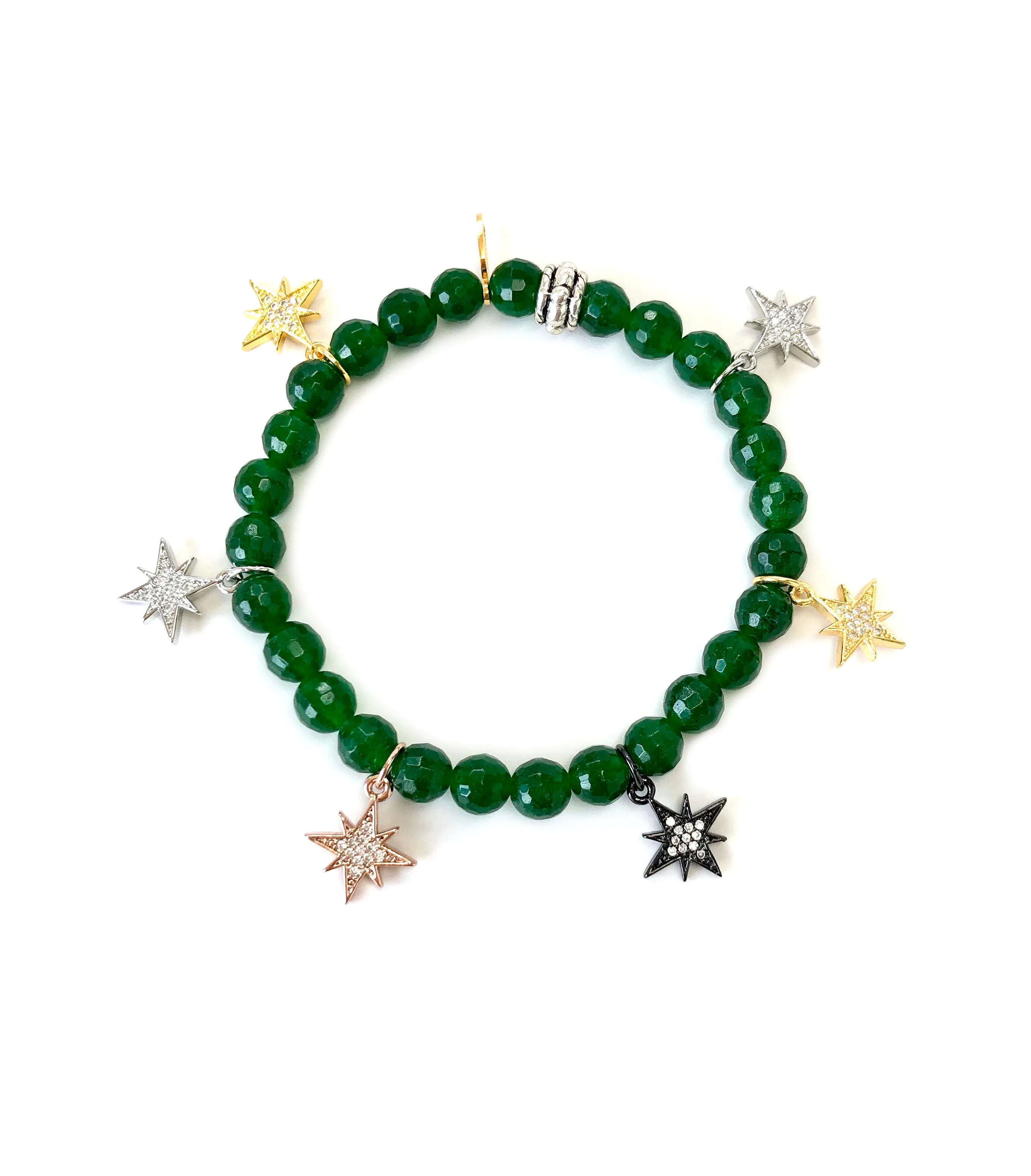 Colored Mini Starburst Charm Bracelets