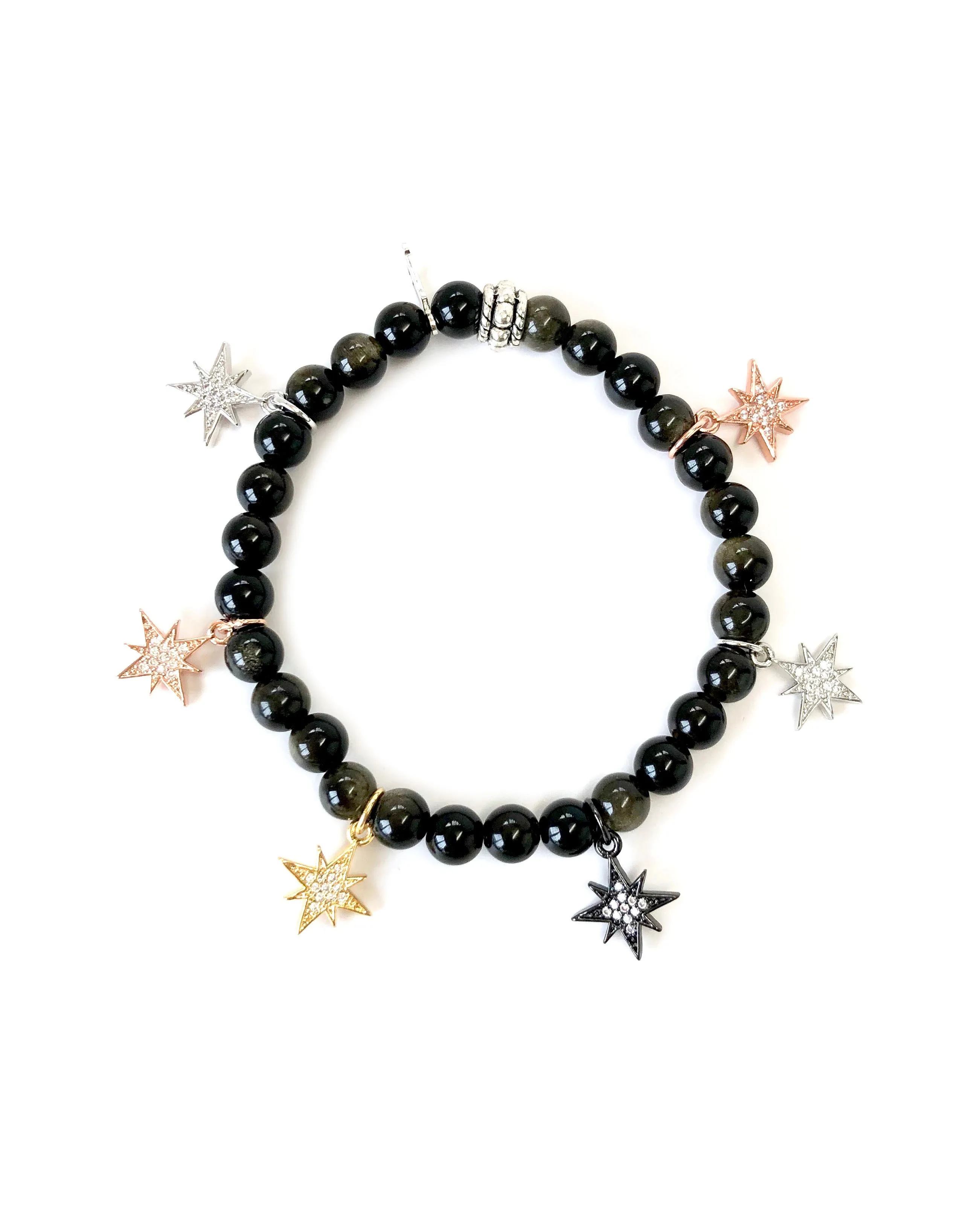 Colored Mini Starburst Charm Bracelets