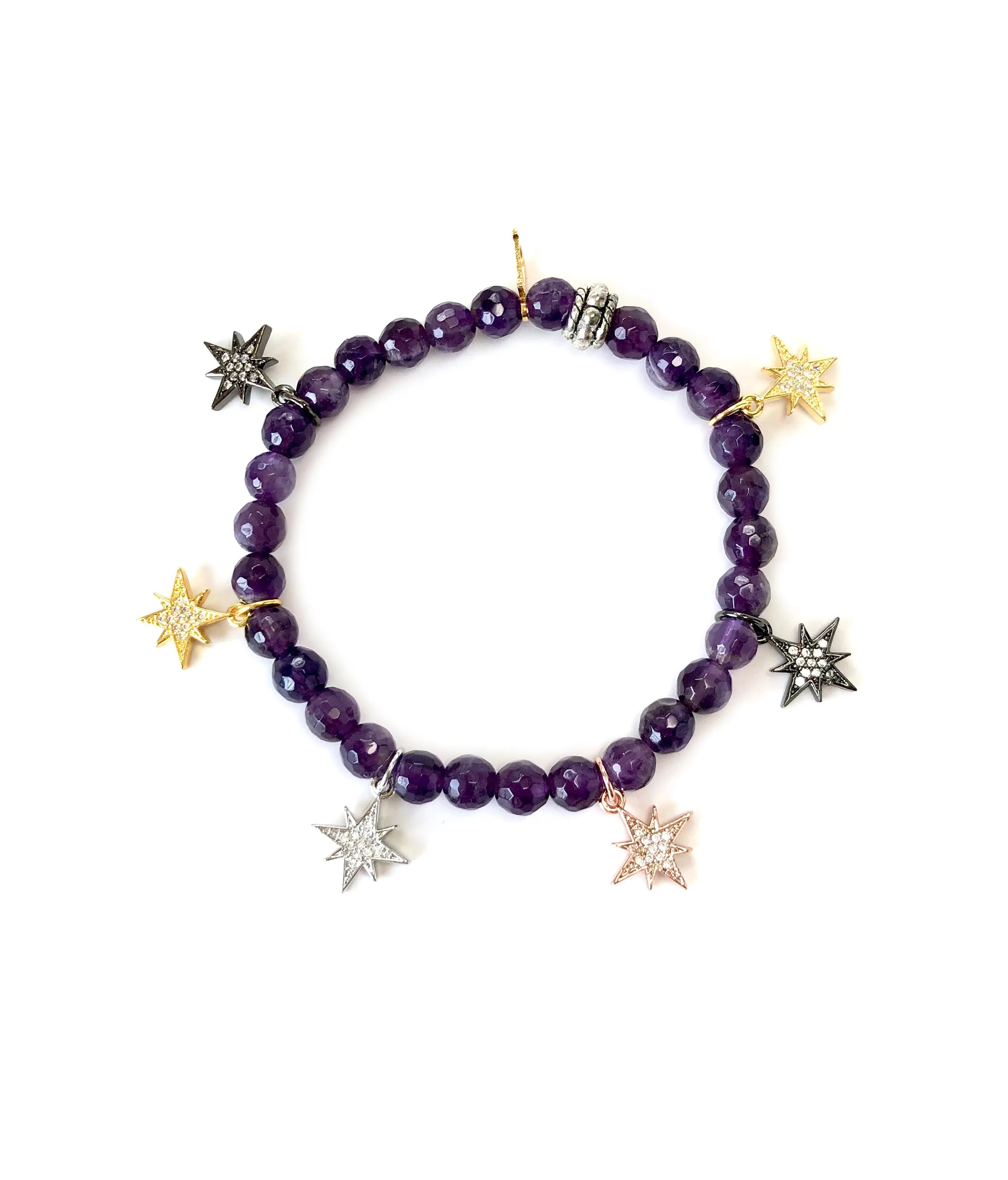 Colored Mini Starburst Charm Bracelets
