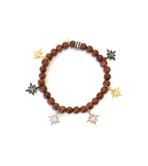 Colored Mini Starburst Charm Bracelets