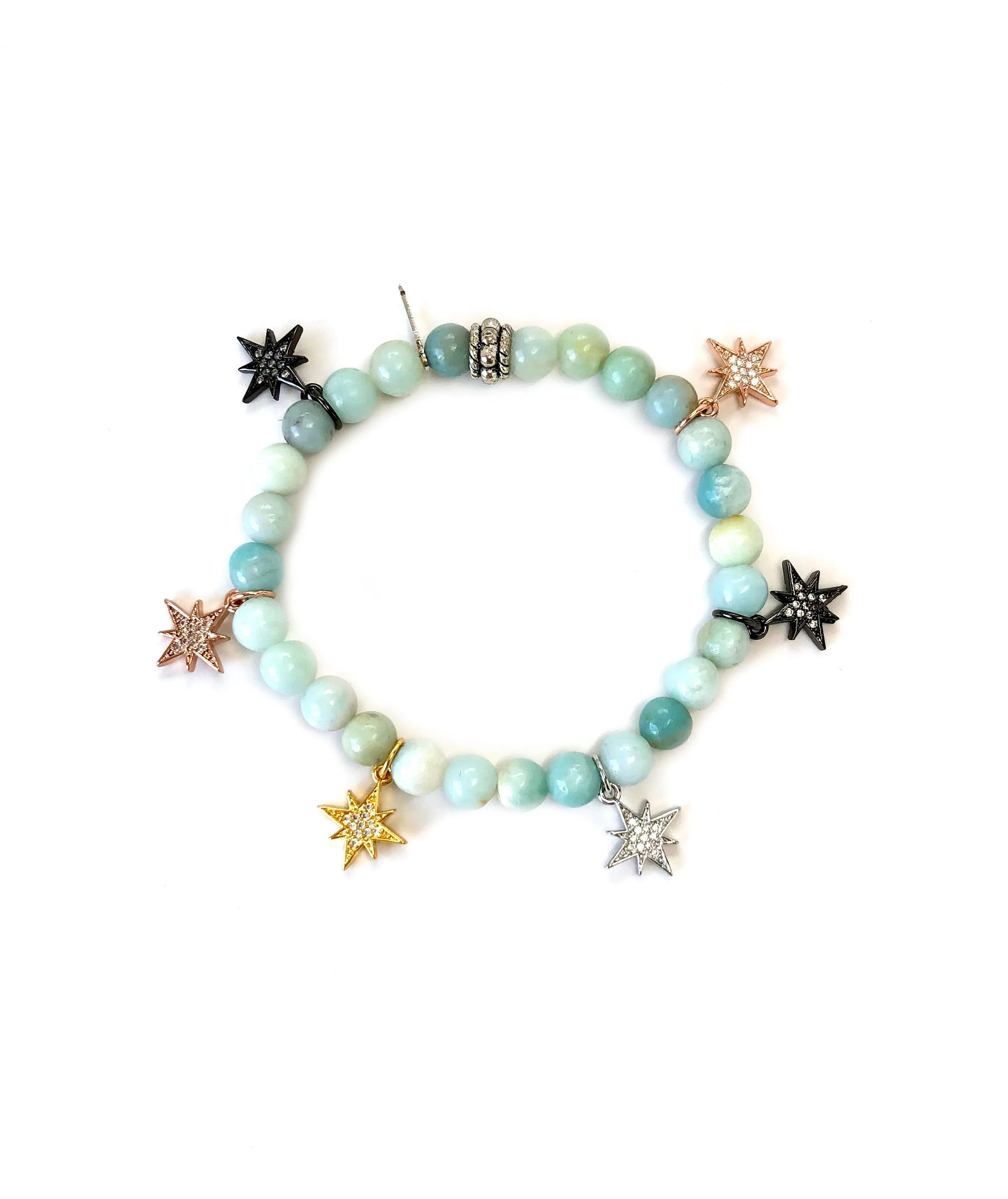 Colored Mini Starburst Charm Bracelets