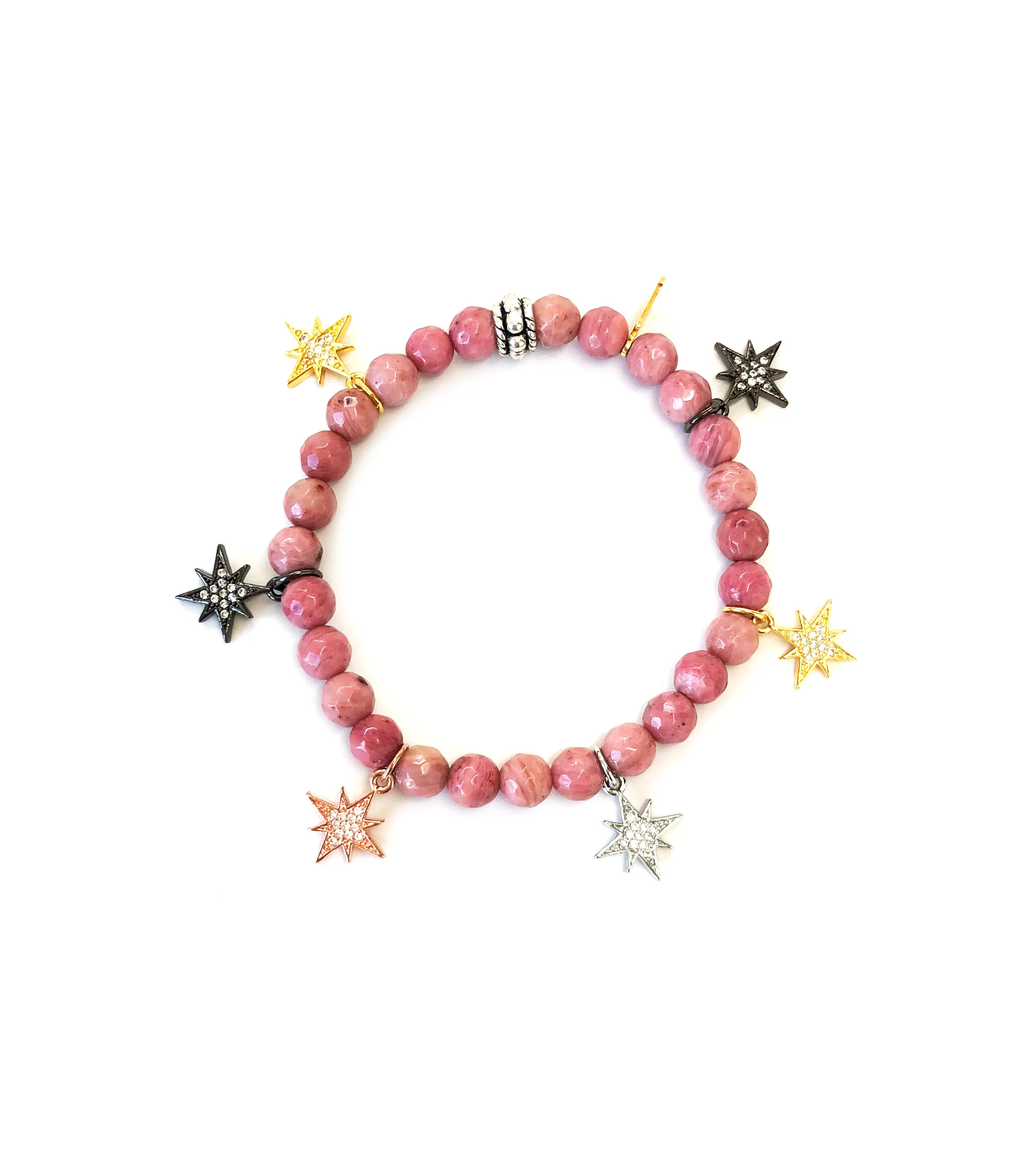 Colored Mini Starburst Charm Bracelets