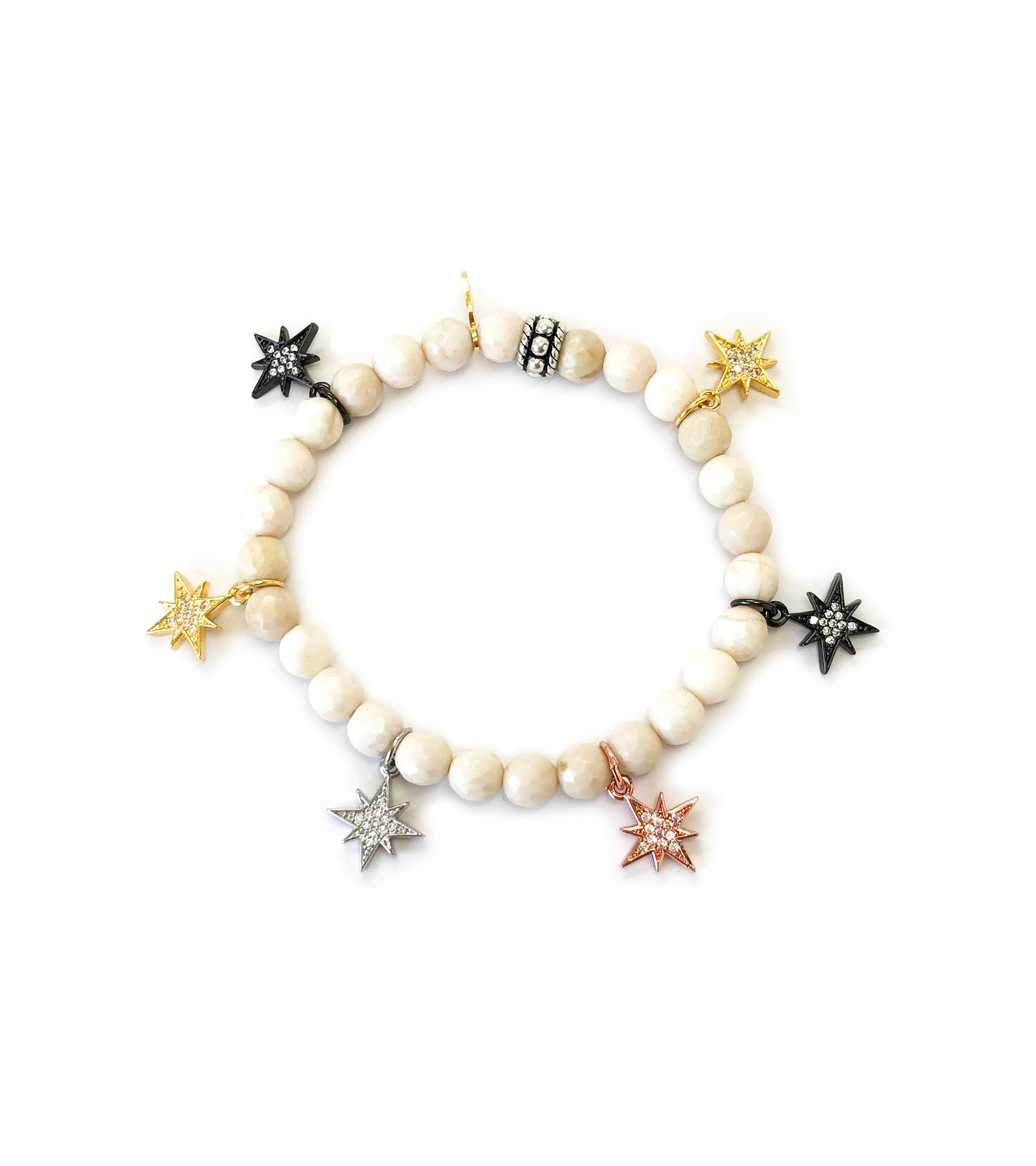 Colored Mini Starburst Charm Bracelets