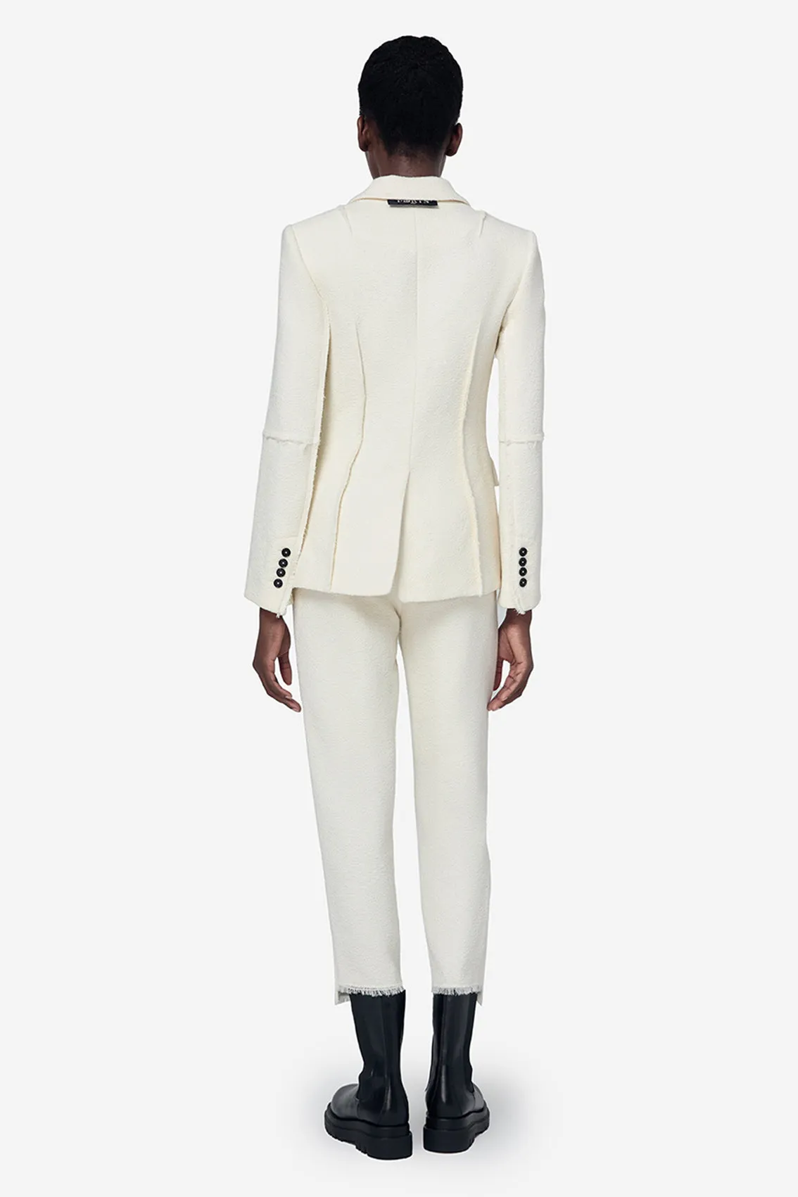 CONTRAST BUTTON DETAILS BLAZER