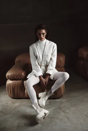 Cream Chelsea Boots