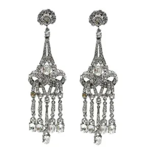 Crystal Chandelier Clip Earring